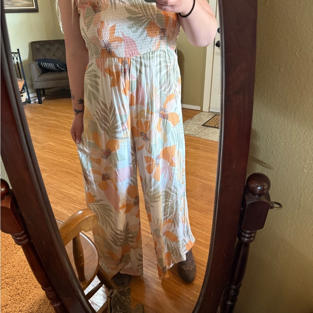 Floral Print Jumpsuit